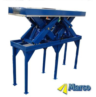 Hidrolik makas kaldırma masası özel ağırlık seviyesine sahip özel 1200 mm yükseklik