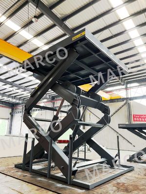 M6.5-100270-D22HK 10 ton ağır yüklü yükleme iskelesi için hidrolik makas kaldırma masası